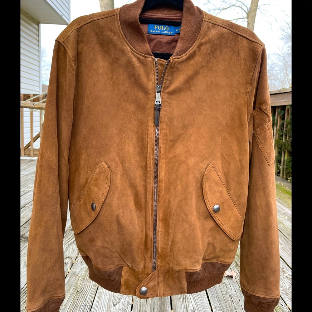POLO RALPH LAUREN suede bomber jacket